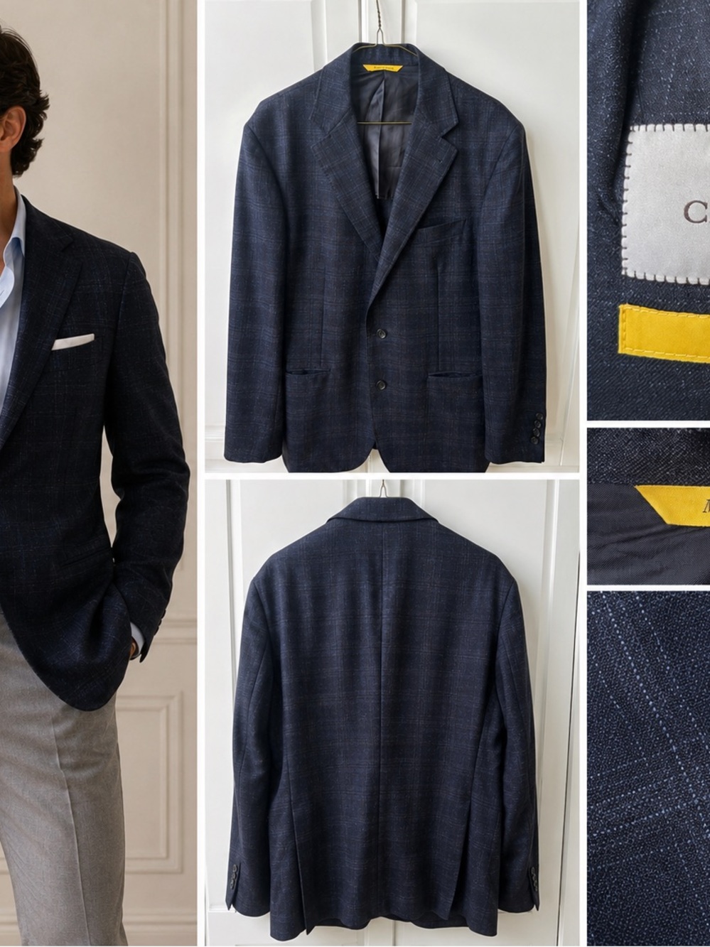 Canali Navy Sport Coat - Made In Italy